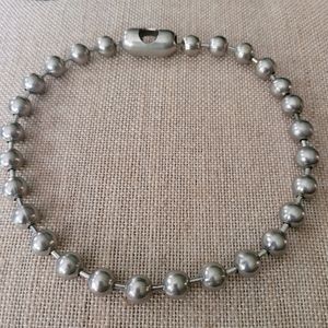SILVERTONE | Beaded Necklace
